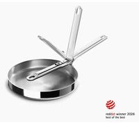 Joseph Joseph Poêle à frire SPACE 1000025 acier inox poignée rabattable 24 cm argent