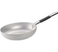 Poêle en aluminium de 28 cm avec fond compatible induction, manche isolant et capacité de 3 litres
