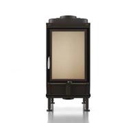 Poêle en faïence Brunner HKD 2.2 k porte tournante verre plat 7 kW Cadre de base noir
