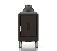 Poêle en faïence Brunner HKD 4.1 porte tournante porte en fonte 11 kW Frontplatte Guss 48 x 83 cm