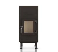 Poêle en faïence Brunner WF 25 simple vitre 6 kW Plaque frontale en fonte 106/48 cm