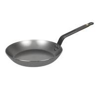 De Buyer Poêle ronde MINERAL tôle d'acier cire d'abeille Induction Noir 26 cm