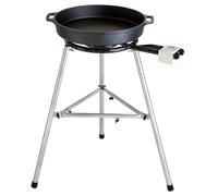 Poêle en Fonte Ø 60 CM Avec 2-Ring-Brenner Et Paella-Fibel: Pour 10-40 Personnes