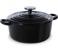 Poêle en fonte 20 cm, noire, compatible avec l'induction