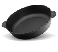 Poêle en fonte 24 cm Cocotte en fonte Cocotte à deux poignées Poêle de service Poêle à braiser