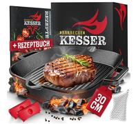 Poêle en fonte à induction - KESSER - 30 cm - Résistance à la chaleur jusqu'à 300°C - Revêtement antiadhésif