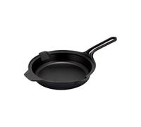 Poêle en fonte assaisonnée 25 cm Induction compatible Feu Barbecue Four Noir 36915