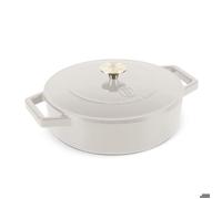 Poêle en fonte - BERLINGERHAUS - BH-6530 - 26 cm - Couleur crème - Multifonctionnelle