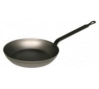 Poêle en fonte de 30 cm, forgée à froid, avec manche, compatible avec tous les types de plaques de cuisson