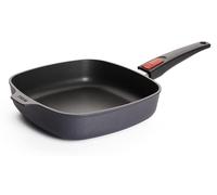 Poêle en fonte - Poêle grill carrée - Manche amovible - Revêtement en diamant à 5 couches