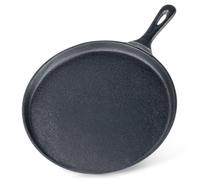 Poêle à Crêpes Fonte 26cm Poêle en Fer Crêpière Cuisine Poêle Tradition