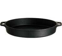 Poêle en fonte robuste Ø 45 cm pour tous les types de cuisinières, y compris l'induction : meilleures propriétés de gril, accumulation parfaite de la chaleur, utilisation polyvalente