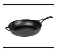 Poele en fonte, tous feux dont induction, blacklock - 30cm - lodge cast iron
