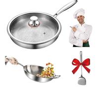 Poêle en titane avec couvercle et spatule, 26 cm