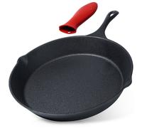 POÊLE À FRIRE EN FONTE 30 cm AVEC COUVERCLE EN SILICONE CAST LINE 199037