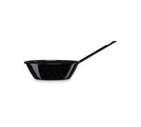 Poêle Friteuse Induction 30 cm Acier Emaillé, Poêle Profonde 4,6L Feu, Gaz, Four Levante Noir