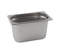 Poêle Gastronorm en acier inoxydable - Taille 1/4, 200 mm de profondeur - Plateau de table vapeur durable pour restauration et buffet