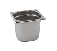 Poêle Gastronorm en acier inoxydable - Taille 1/6, 100 mm de profondeur - Plateau de table vapeur durable pour restauration et buffet