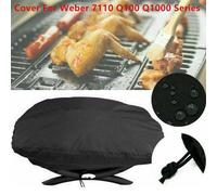 Poêle Gril Housse Q1000 Pluie Résistant Soleil Imperméable 7110 Noir Housse