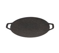 Poêle grill coréenne pour barbecue avec revêtement anti-adhésif rond pour | Poêle à induction uniforme à conduction thermique antiadhésive pour table de cuisson électrique, barbecue extérieur