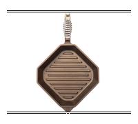 Poele grill en fonte, tous feux dont four et induction - 30cm - finex usa