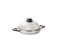Ecovitam - Poêle grill Inox 18/10 - Diamètre 28cm - Tous feux - Thermomètre intégré - Fabriqué en Italie