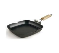 Poêle grill lisse rabattable Lacor SUA Noir 24x24 cm