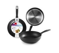 IBILI - Poêle Honda New Induplus, 24 cm, Aluminium, Antiadhésif, Compatible avec l’induction