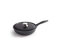IBILI - Poêle avec couvercle pour faire sauter les tortillas New Induplus, 26 cm, Aluminium, Antiadhésif, Compatible avec l’induction
