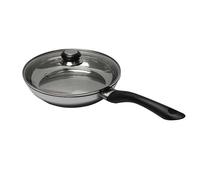 Poêle inox avec couvercle en verre 24 cm Baumalu