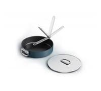 Poele JJ Space 30 cm antiadhesive, manche pliable, induction, four 232C