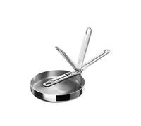 Poele Joseph Joseph Space Steel 24 cm inox, manche pliable, induction, rangement facile