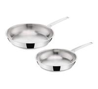 Lagostina – Ensemble de poêles La Prima – 2 pièces inox 24/26 cm – Compatible induction