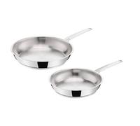 Lagostina – Ensemble de poêles La Prima – 2 pièces inox 24/26 cm – Compatible induction