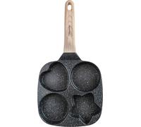 Poêle marbrée 4 en 1 pour crêpes, œufs et beignets, 18 cm, NOIRE, KLAUSBERG KB-7
