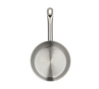 Poêle Metro Professional sans revêtement | Ø 28 cm | forme profonde | hauteur env. 7 cm | acier inoxydable | passe au four jusqu'à 240 °C max. | convient également à l'induction | poêle | poêle polyva