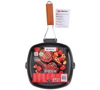 ALPINA Poêle à griller avec poignée pliante - Ø 24 cm