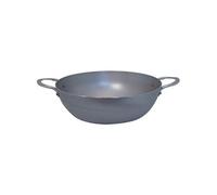 MINERAL Sauteuse Paysanne Bombée à bord haut en tôle d´acier cire d´abeille de BUYER 2 anses D 24 cm