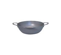 MINERAL Sauteuse Paysanne Bombée à bord haut en tôle d´acier cire d´abeille de BUYER 2 anses D 32 cm