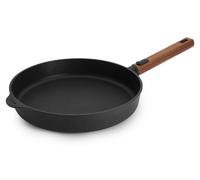 Poêle plate, diamètre 28 cm, hauteur 5 cm, antiadhésive, sans , en aluminium coulé