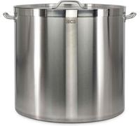 - Poêle professionnelle – 160 litres – Compatible induction, gaz et électrique – Grande poêle en acier inoxydable – Marmite – Poêles pour restauration collective – Casserole