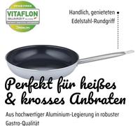 Poele Professionnelle GSW PRO BASIC, 32 cm, Induction, Aluminium Forgé, Revêtement Vitaflon Quarzit