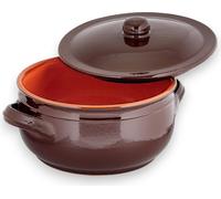 Poêle-saladier en terre cuite avec revêtement en céramique, adaptée à tous les modes de cuisson – Brunella – 35 cm