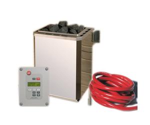 Poêle sauna 4.5 KW Weka + évaporateur + commande + pierre + câble