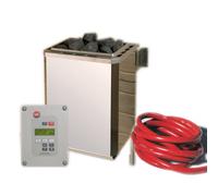 Poêle sauna 6.8 KW Weka + évaporateur + commande + pierre + câble