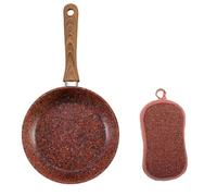 Poêle Stone Pan Granit Kitchenpro Avec Une Éponge Nettoie Tout Clever Sponge Offerte Venteo Revêtement En Granit Antiadhésif Légère/Maniable Poignée Non Amovible