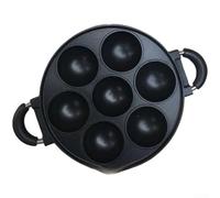 Poêle Takoyaki pour aluminium 12 Trous Cuisson Uniforme Poêle(A) | Alliage d' pour aluminium, revêtement pour physique, nettoyage pour facile, 7 trous, pour idéal pour débutants