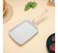 Poêle Tamagoyaki Antiadhésive 35x15cm Omelette(White) | pour surface antiadhésive style japonais, cuisson huile, nettoyage rapide, pour idéal et crêpes