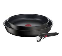 Batterie de cuisine INGENIO ECO RESIST L3979102, set de 3, noir, aluminium, Tefal