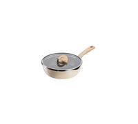 Tefal One Pick Pot Poêle profonde 24cm, 3 personnes, Induction, Polyvalente, Couvercle, Revêtement antiadhésif résistant, Technologie Thermo-Signal, Vanille